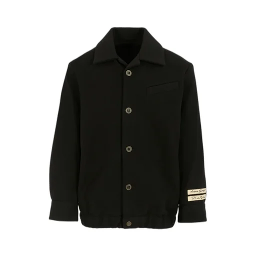 Givenchy Kids Logo-Patch Button-Up Jacket