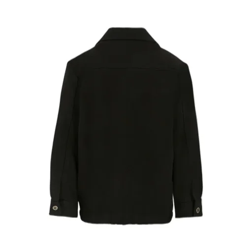Givenchy Kids Logo-Patch Button-Up Jacket