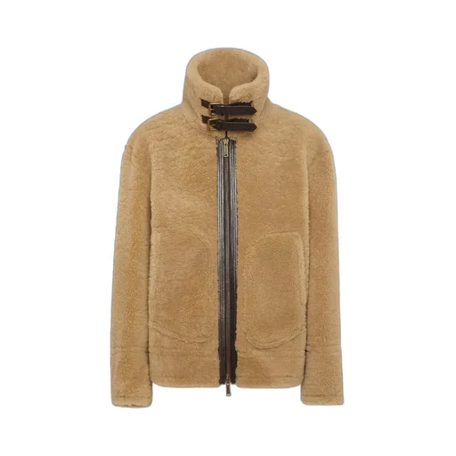 Dsquared2 Double-Buckled Leather Jacket
