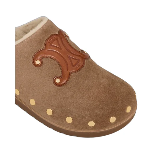 Celine Pitea Clog In Calfskin