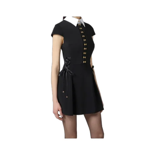 Lace-Up Mini Dress