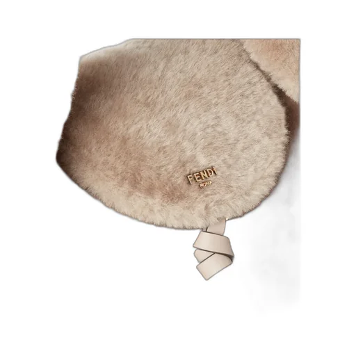 Beige Shearling Bag