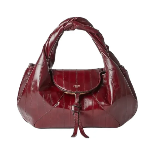 Burgundy Inlaid Hagfish Leather Bag
