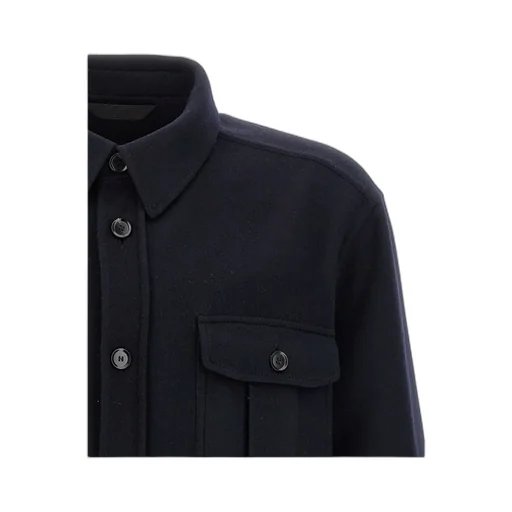 Brioni Vagabond Curved Hem Overshirt