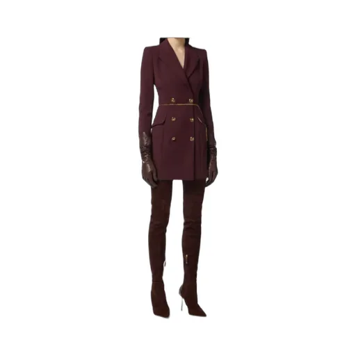 Elisabetta Franchi Chain Lightweight CrÊPe Dress