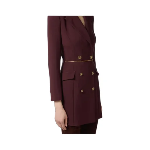 Elisabetta Franchi Chain Lightweight CrÊPe Dress