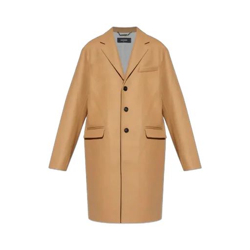 Dsquared2 Single Breasted Mid-Length Coat