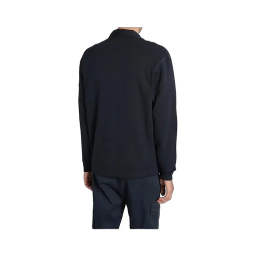 Stone Island Logo Patch Zip-Up Sweatshirt