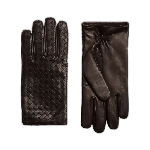 Intrecciato Leather Gloves