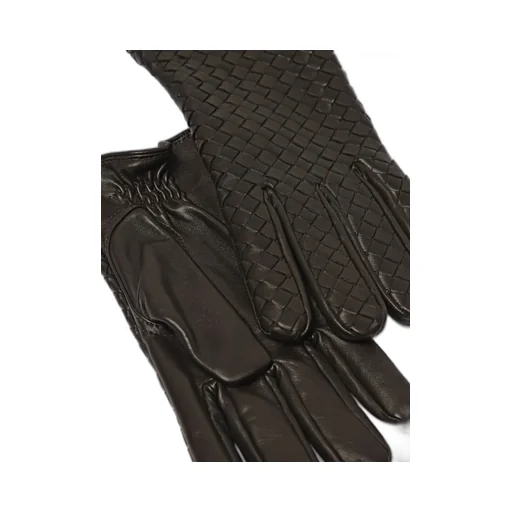 Intrecciato Leather Gloves