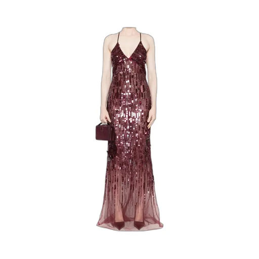 Sequin-Embellished Maxi Dress