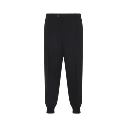 Lanvin Elasticated-Cuff Straight Leg Trousers