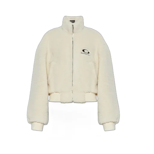 Logo Embroidered Zip-Up Jacket