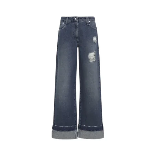 Simone Rocha Distressed Straight Leg Jeans