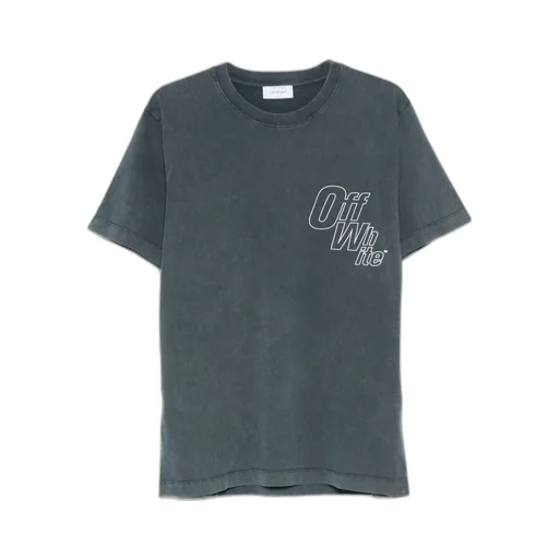 Outline-Arrow Logo-Print T-Shirt