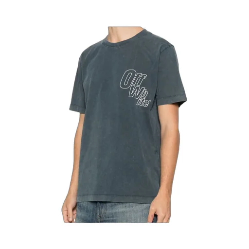 Outline-Arrow Logo-Print T-Shirt