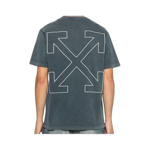 Outline-Arrow Logo-Print T-Shirt