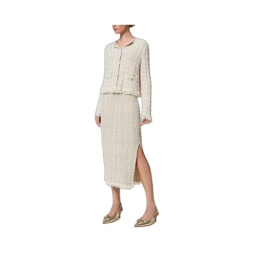 Fringed Tweed Jacket