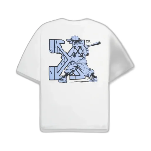 Off-White Baseball Arrow Skate Crewneck T-Shirt