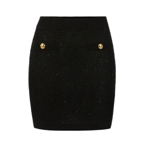 Elisabetta Franchi Sequinned Knit Skirt