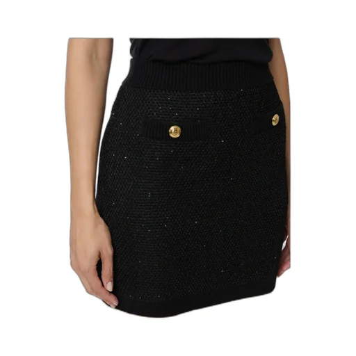 Elisabetta Franchi Sequinned Knit Skirt