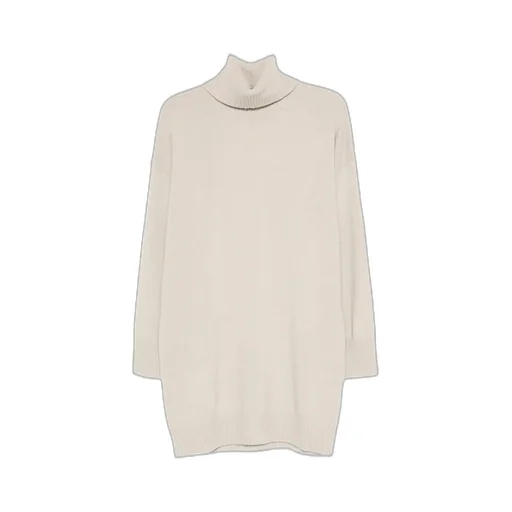High-Neck Long-Sleeved Dress