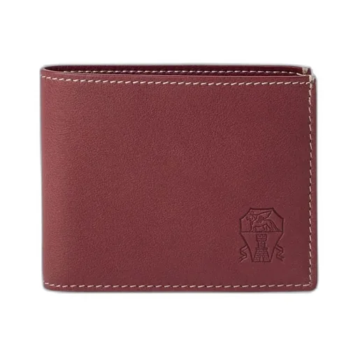 Calfskin Debossed-Logo Wallet