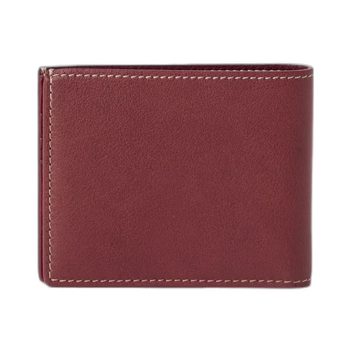 Calfskin Debossed-Logo Wallet