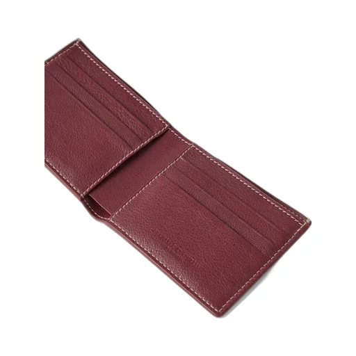 Calfskin Debossed-Logo Wallet