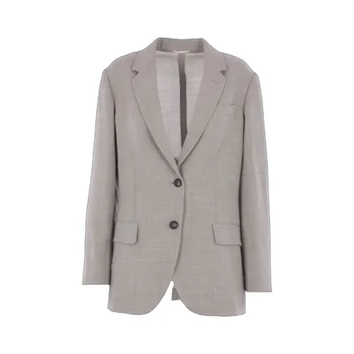 Brunello Cucinelli Monili Embellished Fluid CrÊPe Twill Blazer