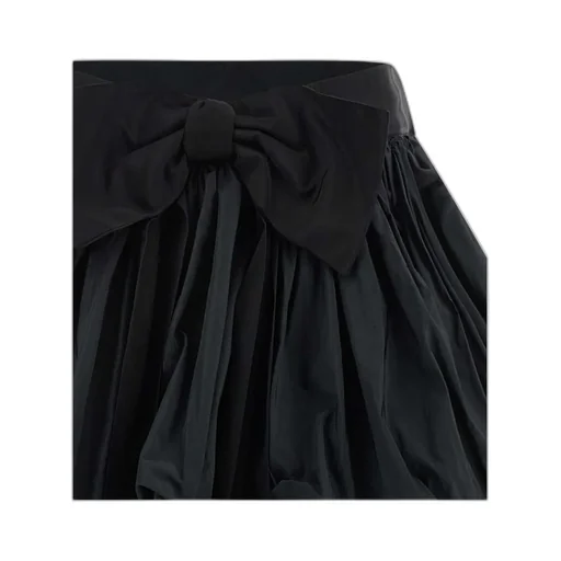 Bow-Detailed Ruffled Mini Skirt