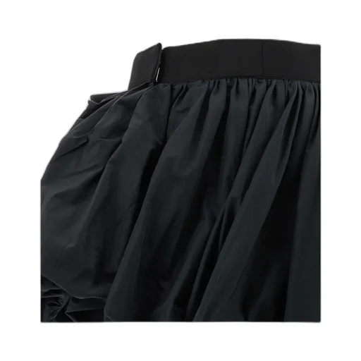 Bow-Detailed Ruffled Mini Skirt