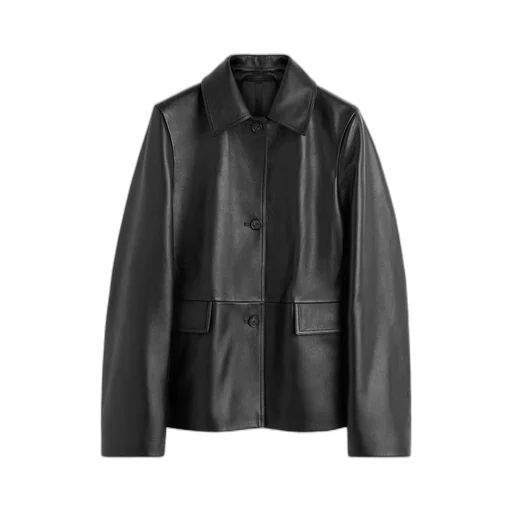 Long Sleeve Leather Jacket