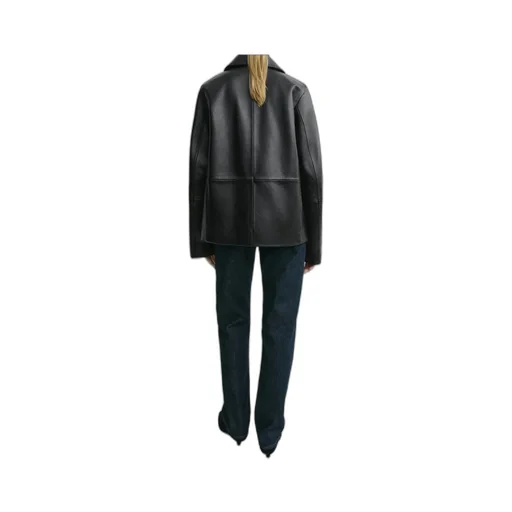 Long Sleeve Leather Jacket