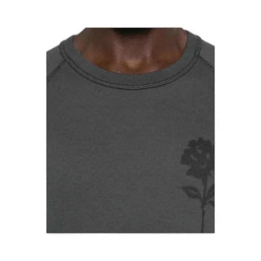 Rose-Print Raglan T-Shirt