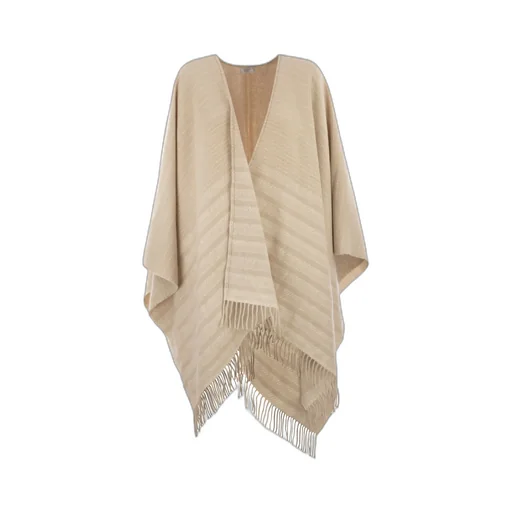 Peserico Lurex Fringed Cape