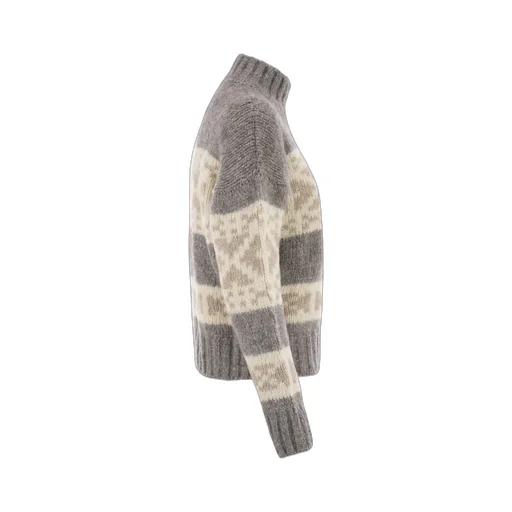 Peserico Geometric High Neck Knitwear
