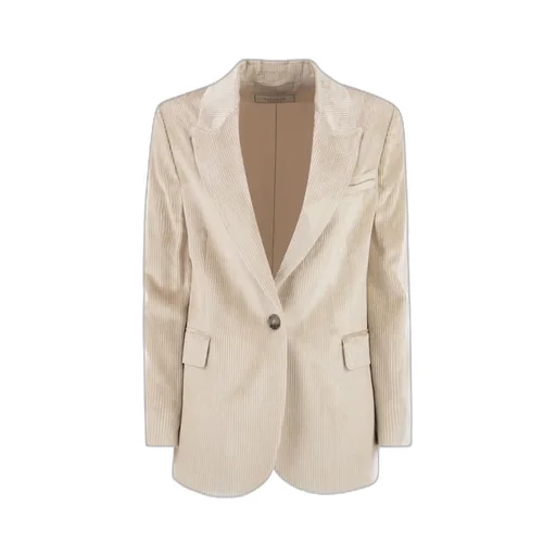 Peserico Velvet Striped Blazer