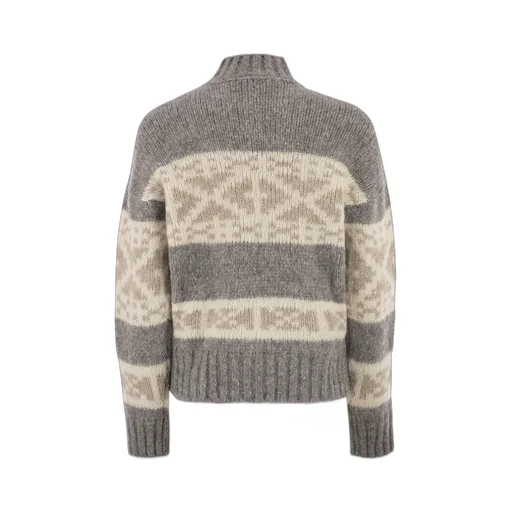 Peserico Geometric High Neck Knitwear