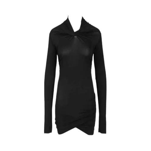 Rick Owens Lilies Asymmetric Long-Sleeved Dress