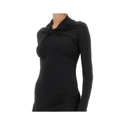 Rick Owens Lilies Asymmetric Long-Sleeved Dress