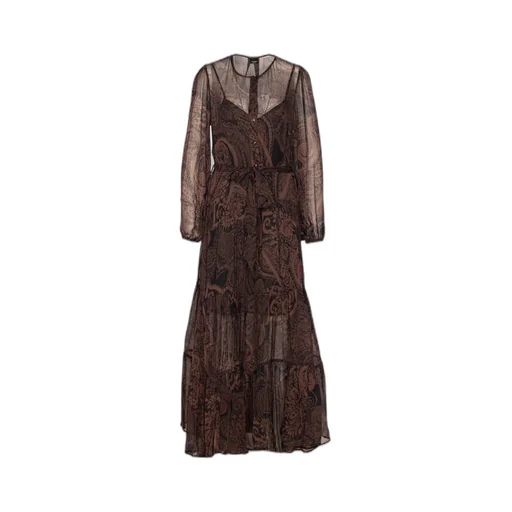 Button-Front Maxi Dress