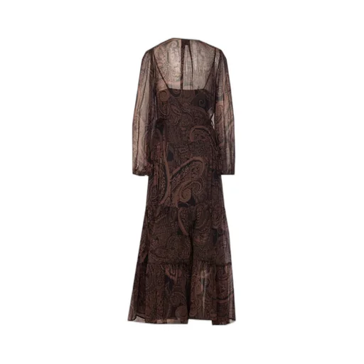 Button-Front Maxi Dress
