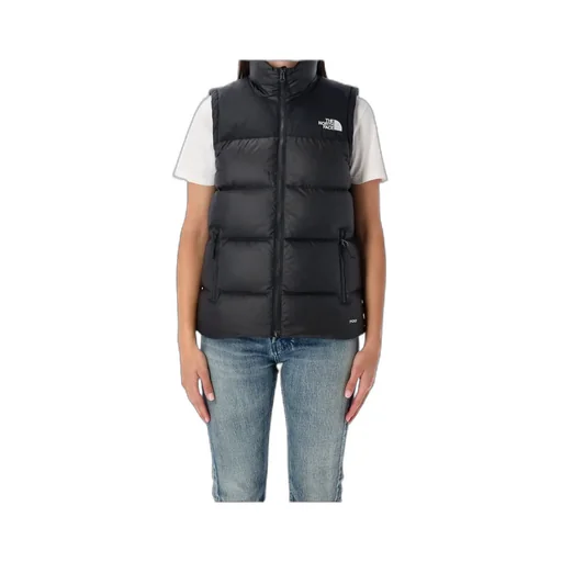 The North Face Logo Printed Zip-Up Vest