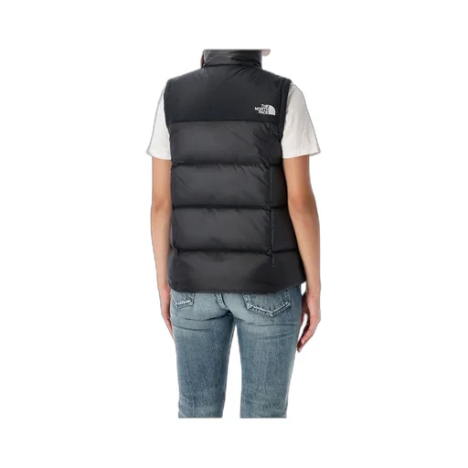 The North Face Logo Printed Zip-Up Vest