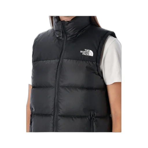 The North Face Logo Printed Zip-Up Vest