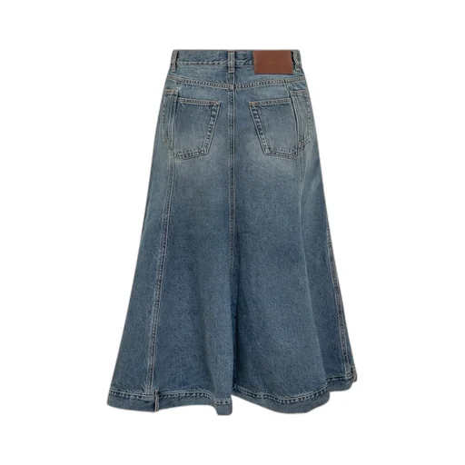 Victoria Beckham High Waist Panelled Kick Flare Skirt