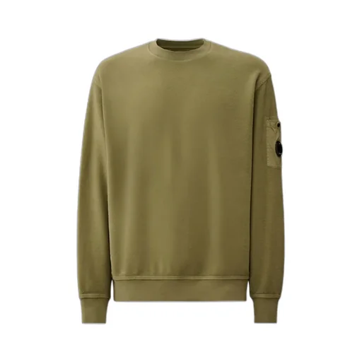C.P. Company Brushed Emerized Diagonal Fleece Crewneck Sweatshirt