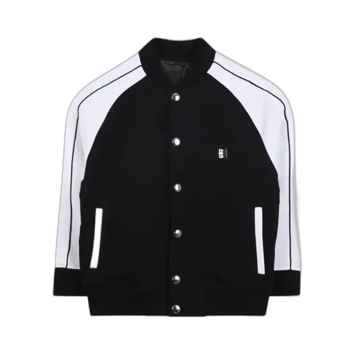 Contrast-Panel Bomber Jacket