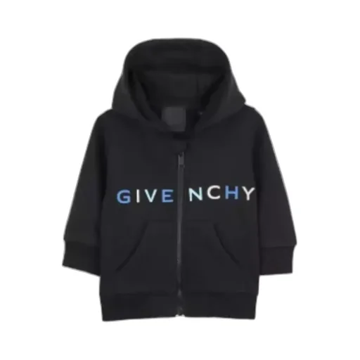 Givenchy Kids Logo-Printed Zipped Hoodie